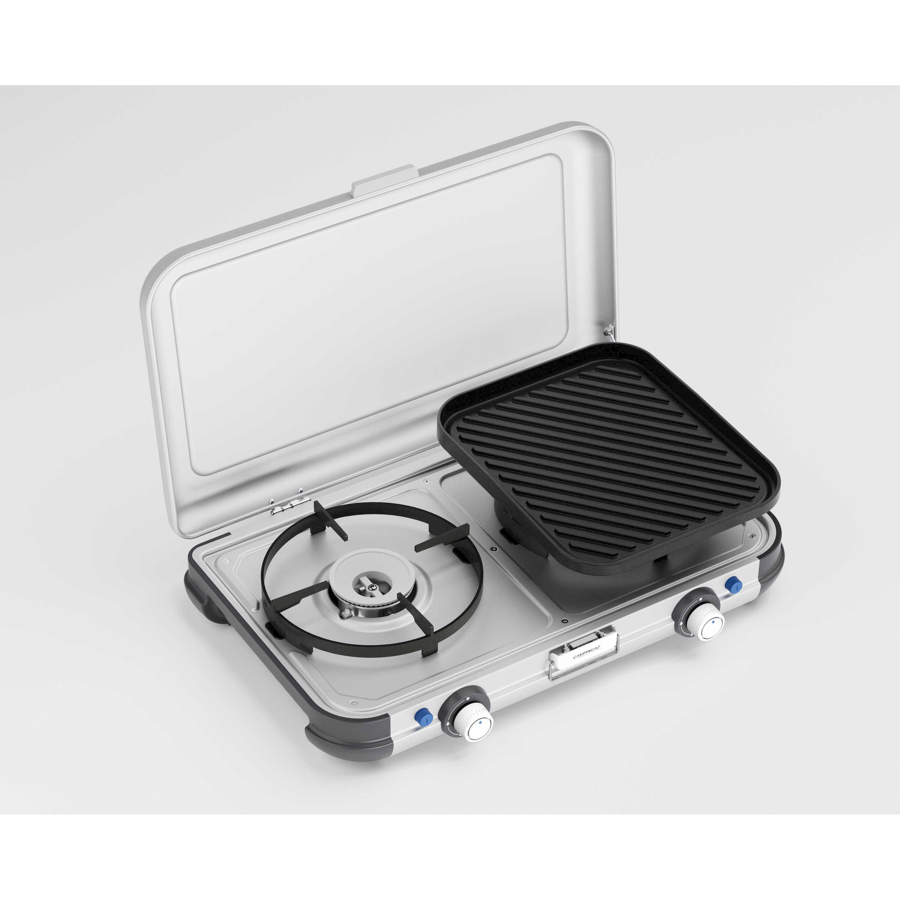 Camping-Gaskocher 2-flammig Plancha Grill - Decathlon