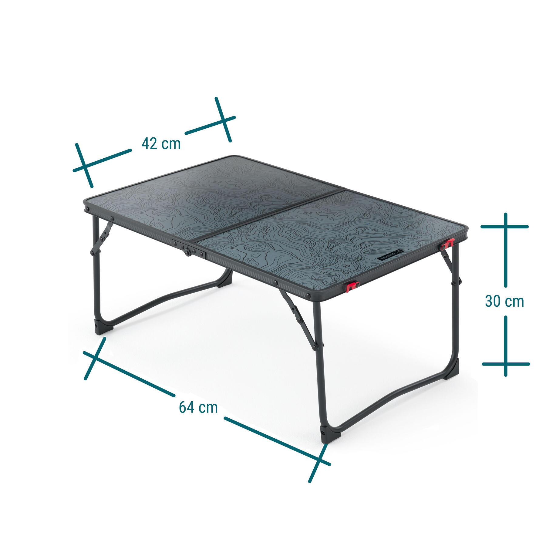 Nature Hiking Foldable Camping Table MH100 Grey