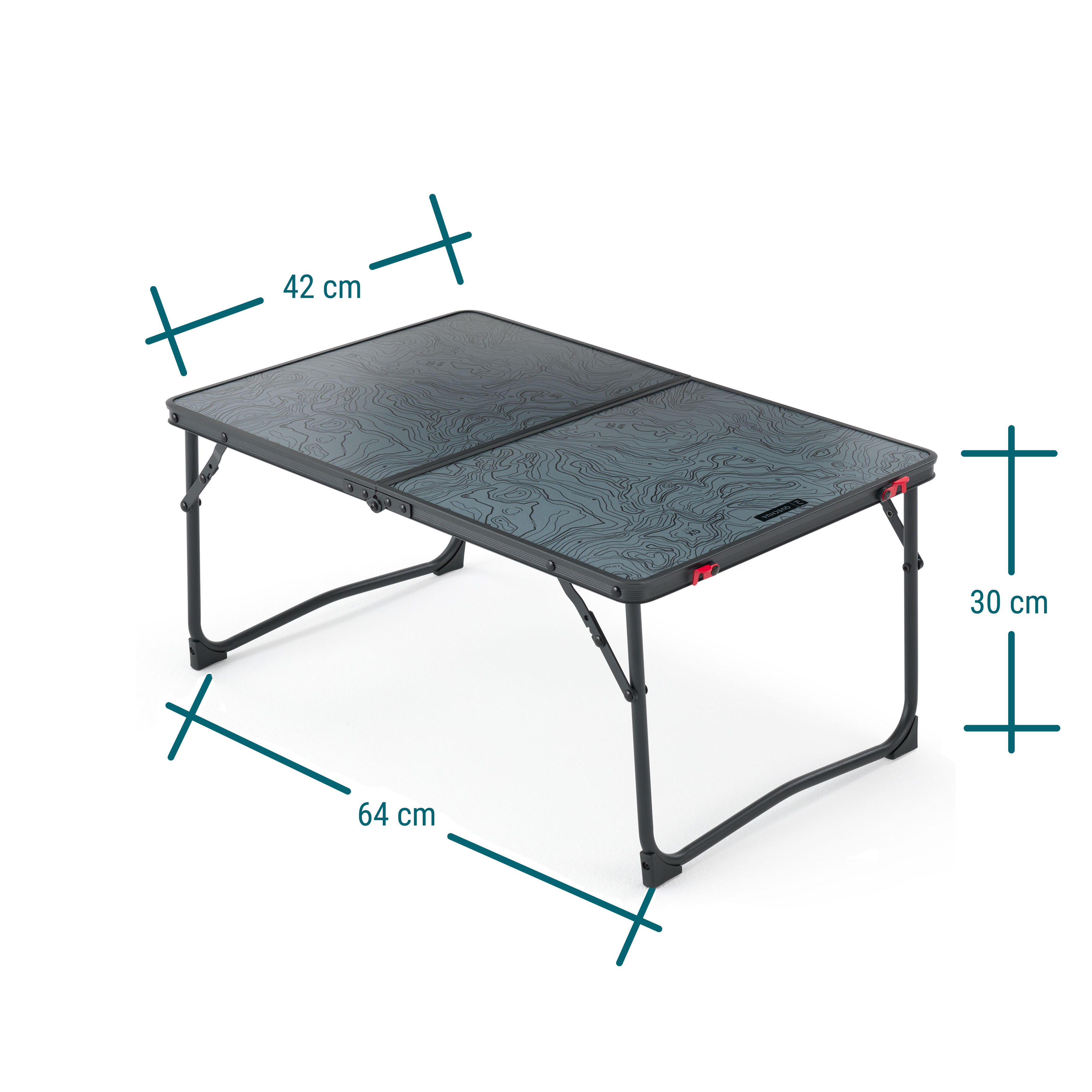 Nature Hiking Foldable Camping Table MH100 Grey