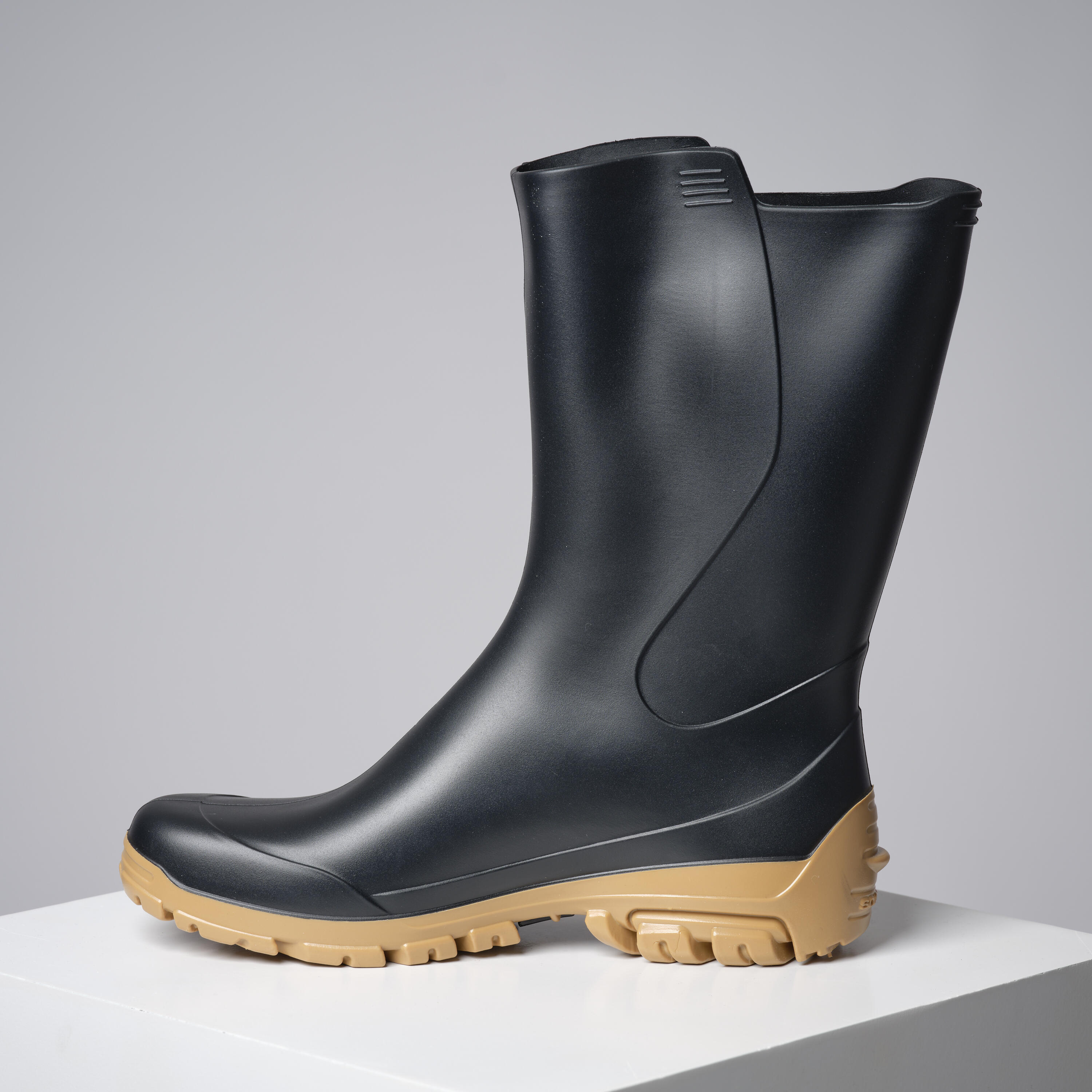 MEN'S 100 RAIN BOOTS - BLACK