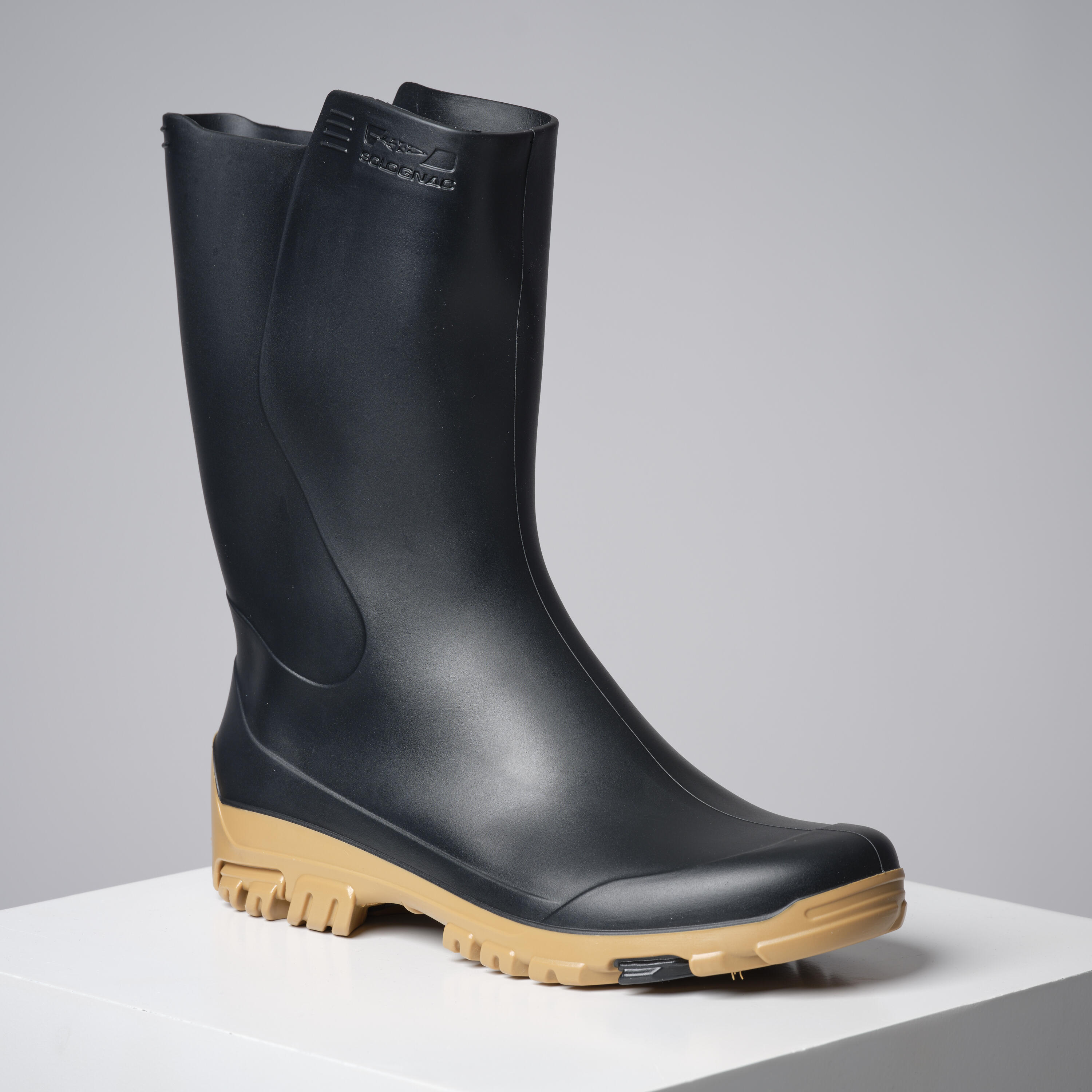WOMEN S WELLIES 100 BLACK Decathlon