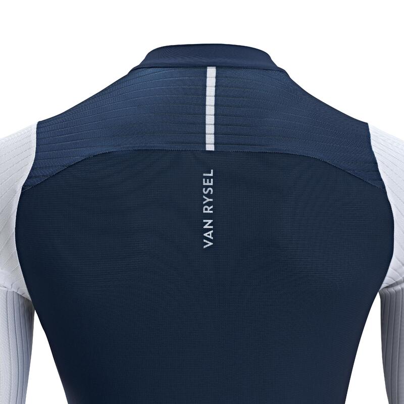 Men's Road Cycling Jersey Racer Pro Striped Blue VAN RYSEL Decathlon