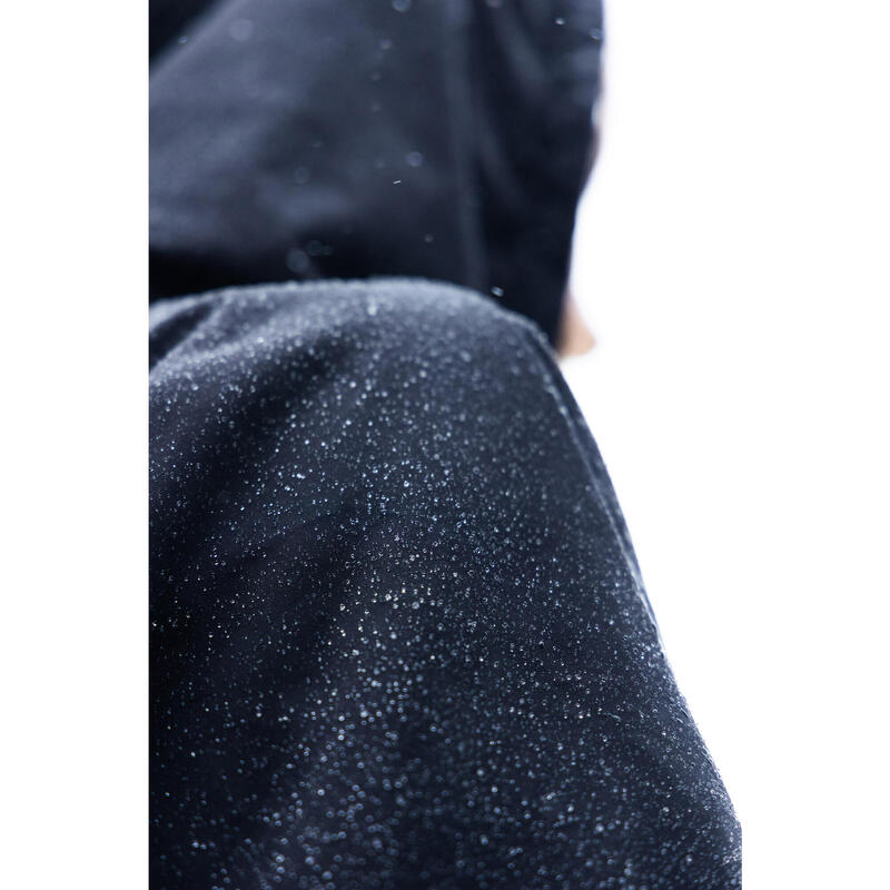 Poncho surf 950 Negru Adulți