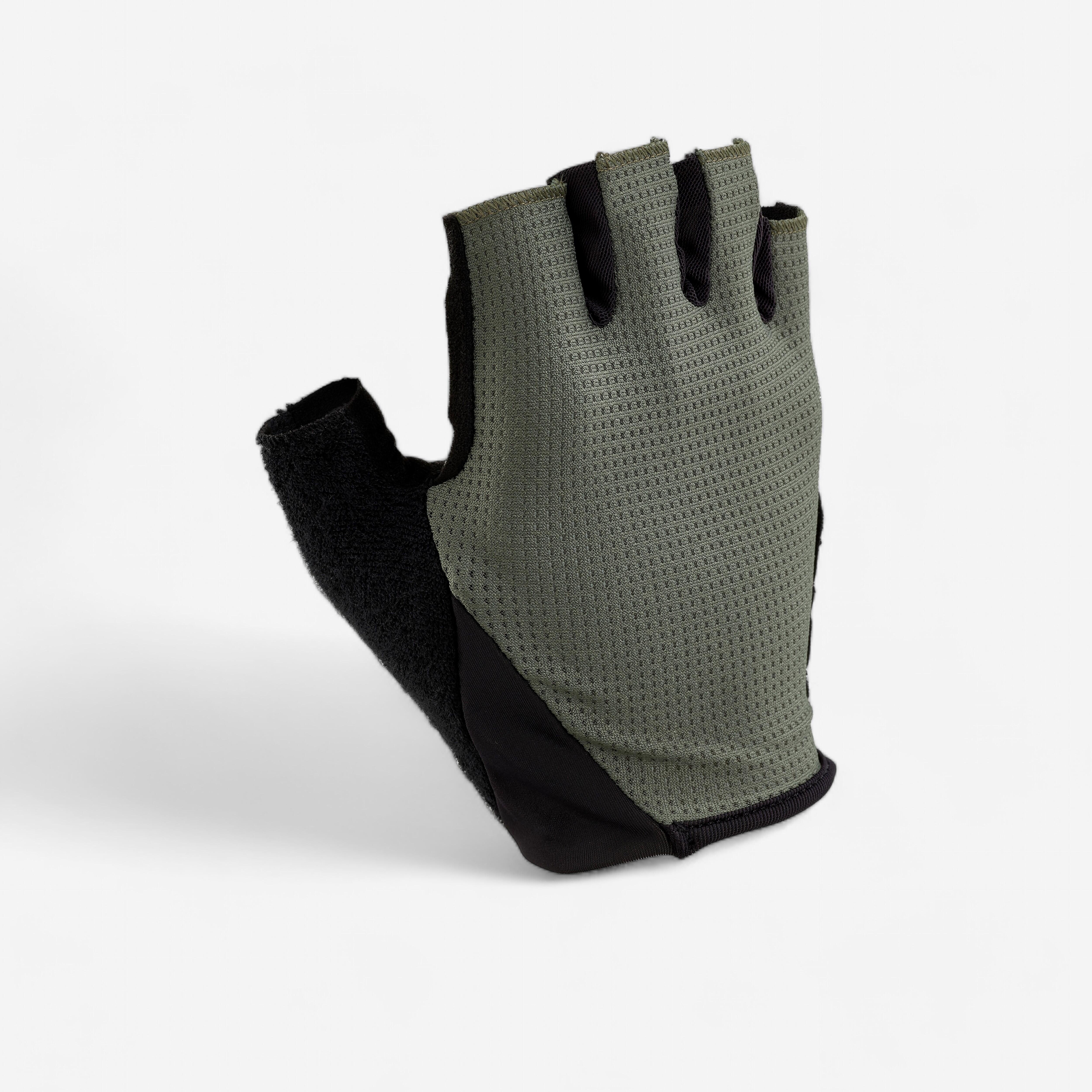 GUANTES PARA BICICLETA RUTA 500 GRIS