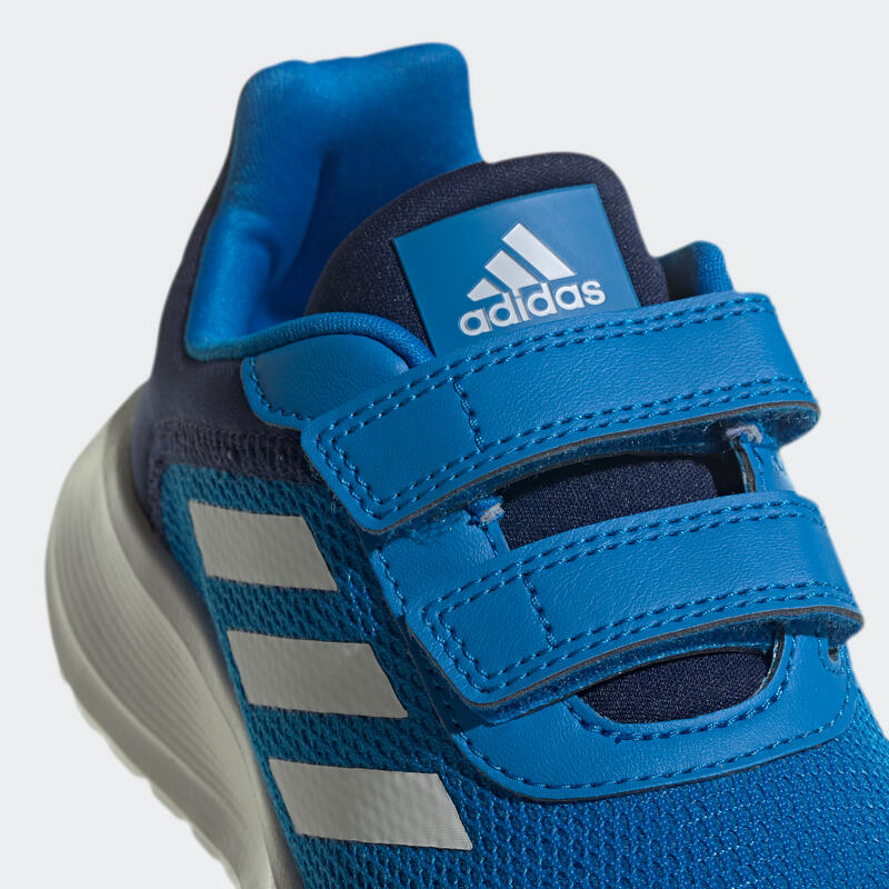 Sneakers ADIDAS bambino TENSAUR RUN con strap azzurre dal 28 al 34