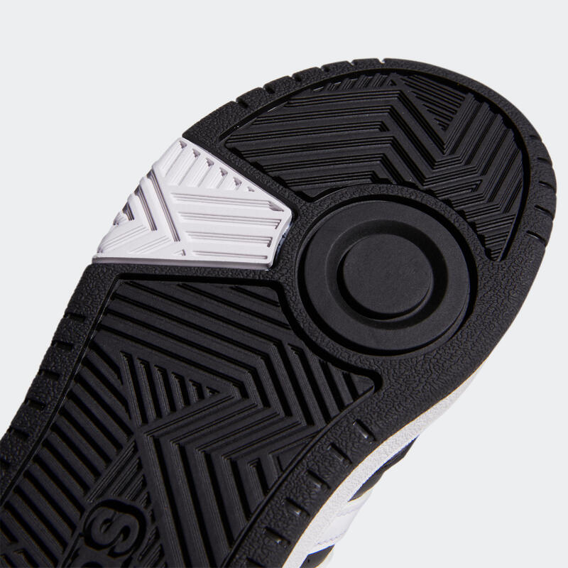 Zapatillas adidas Hoops Mid Niños Negro/Blanco Cordones