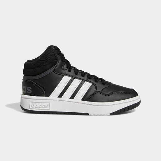 
      ADIDAS Turnschuhe Kinder Schnürsenkel - Hoops Mid schwarz/weiss 
  