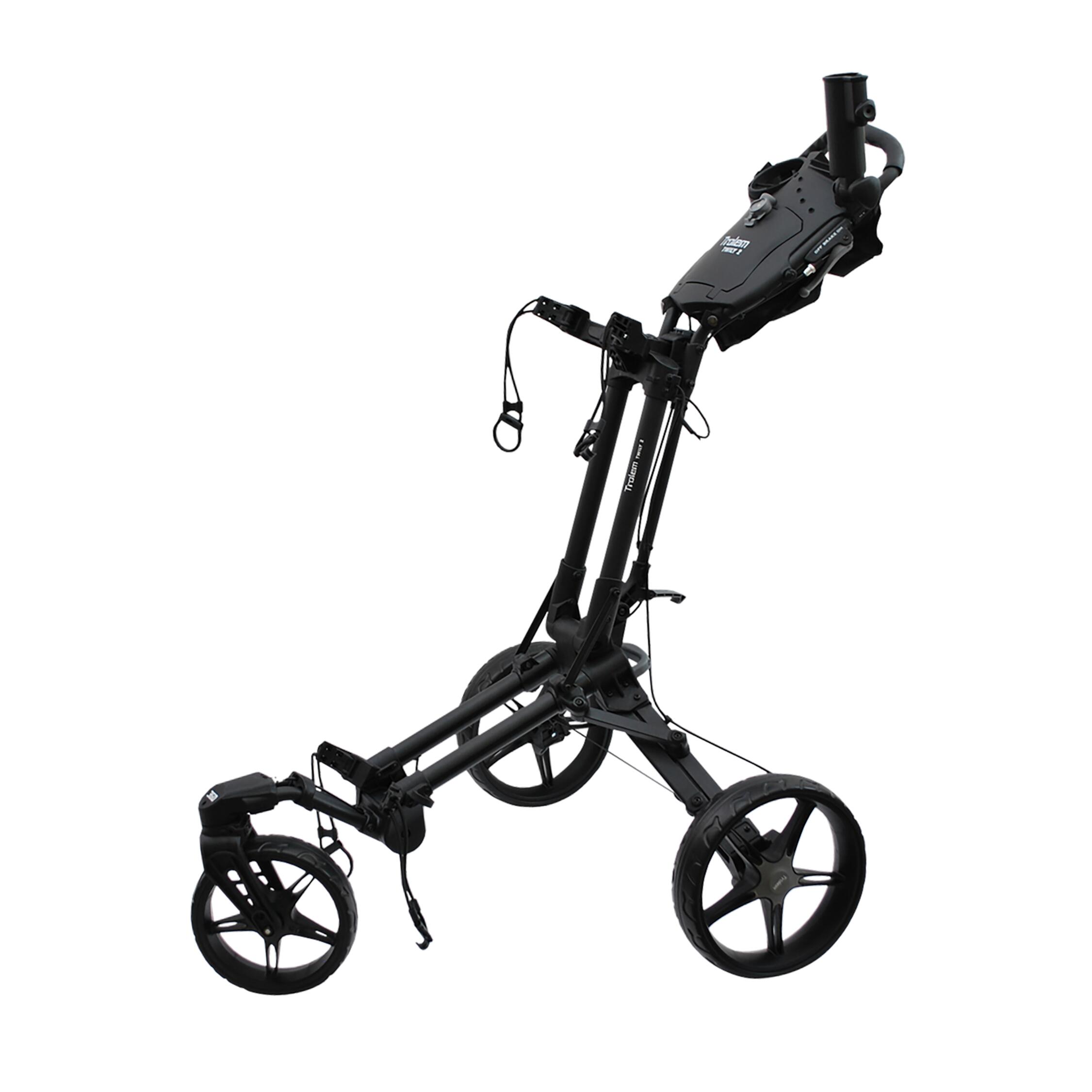 Manual golf trolley - TROLEM Twily 2 black 1/4