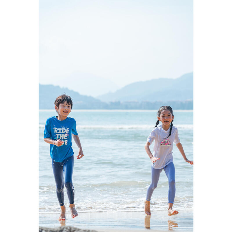 Kid's Anti-UV Sun Protection Leggings - Blue