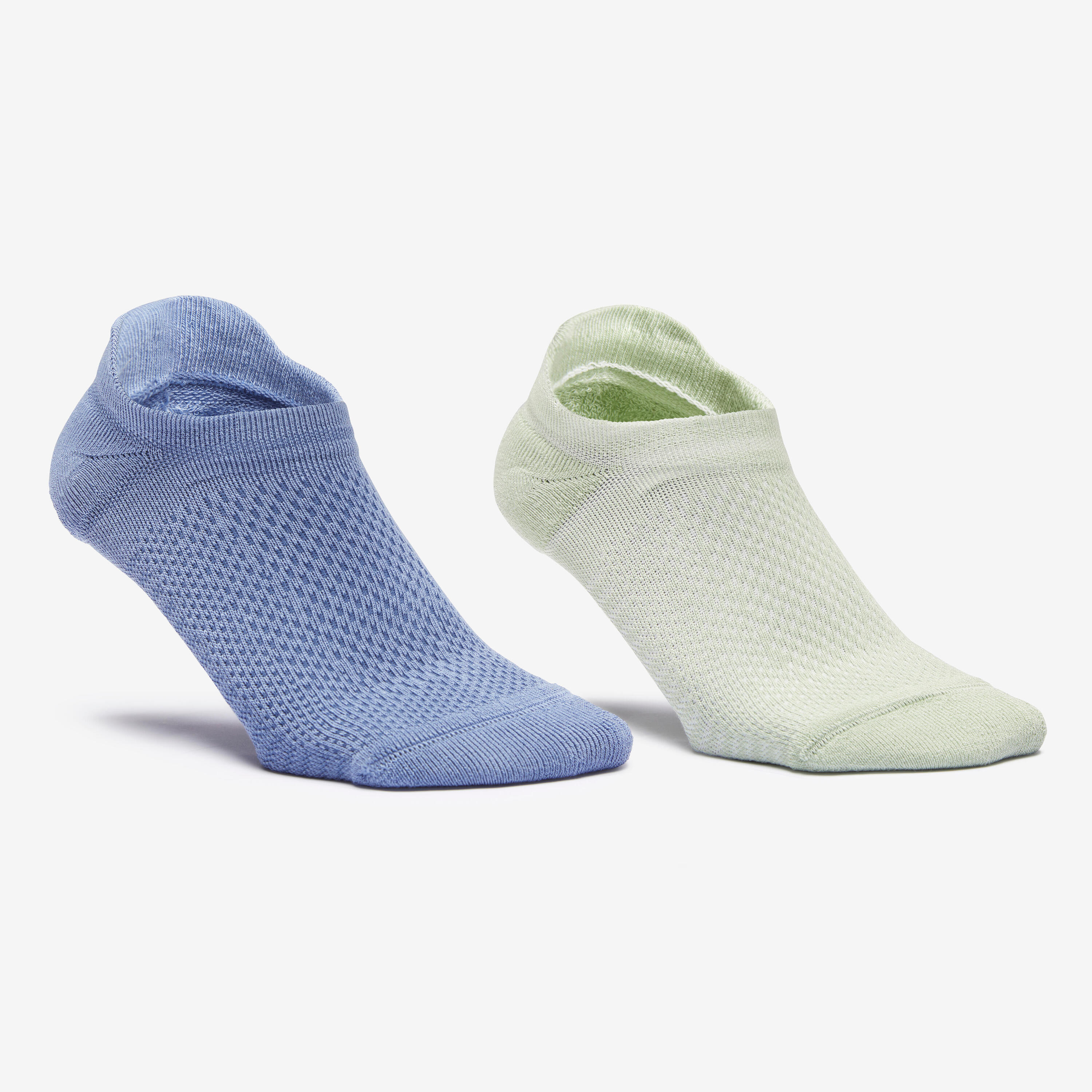 NEWFEEL URBAN WALK Deocell tech ankle socks - pack of 2 - green/blue