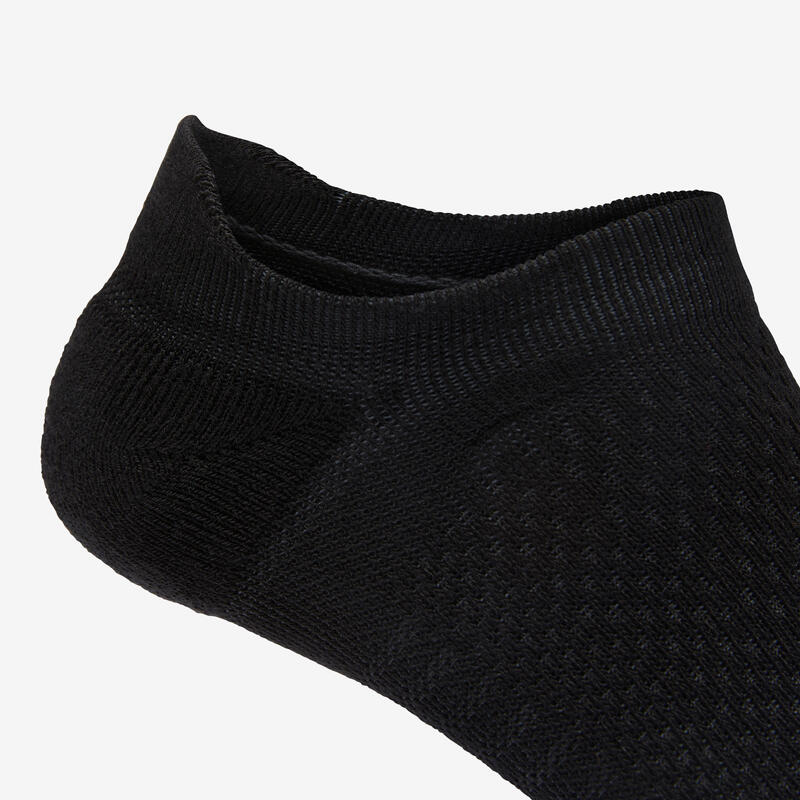 Calcetines deportivos, 2 pares, Mujer y hombre, Negro