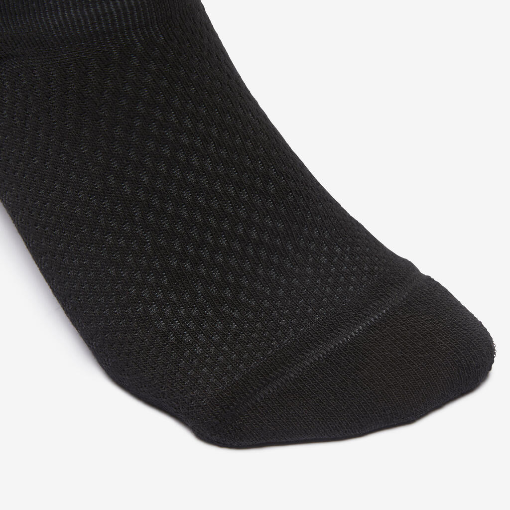 Čarape za hodanje po gradu Deocell Tech Urban Walk niske 2 para crne