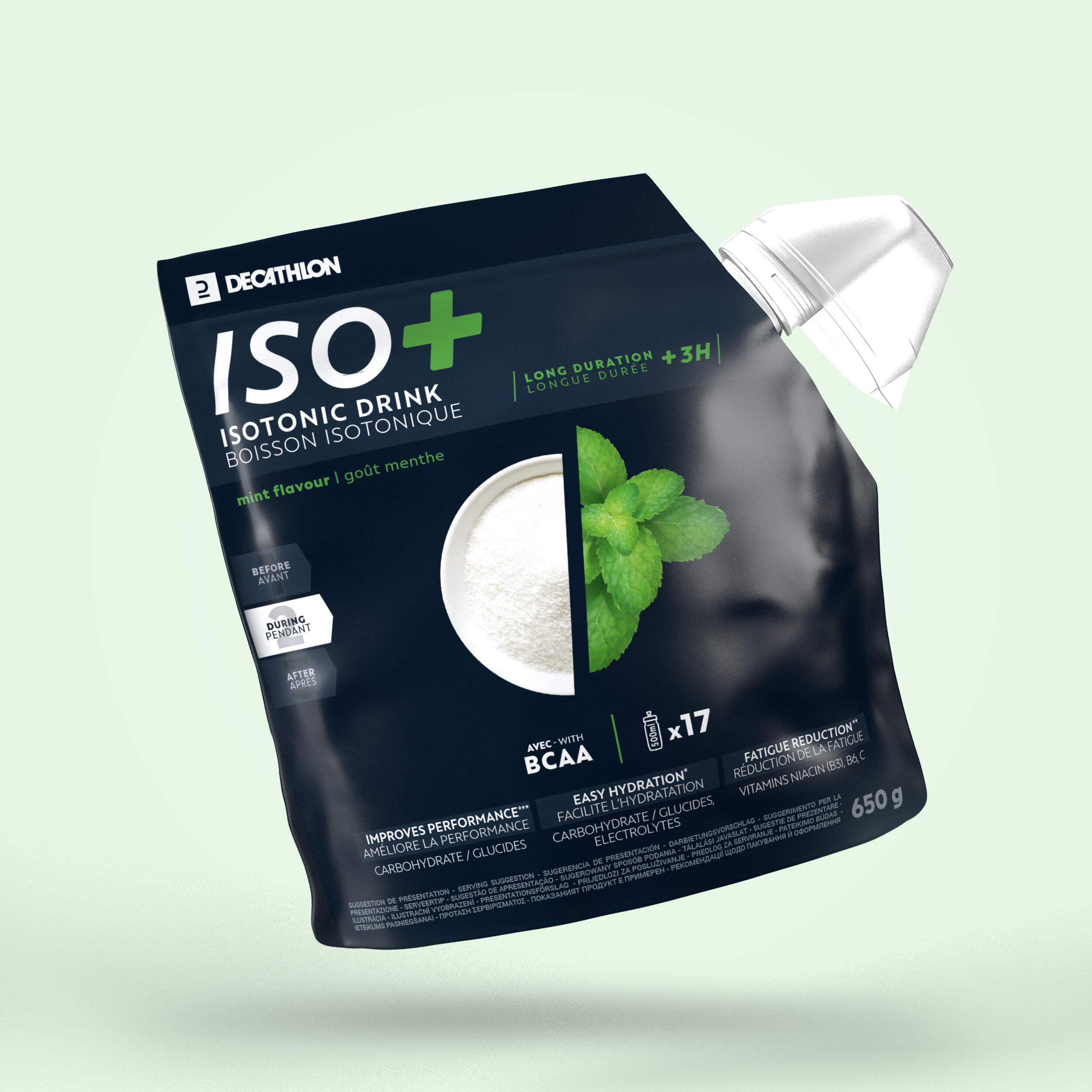 ISO ORGANIC ISOTONIC DRINK POWDER 480G - MINT 1/3