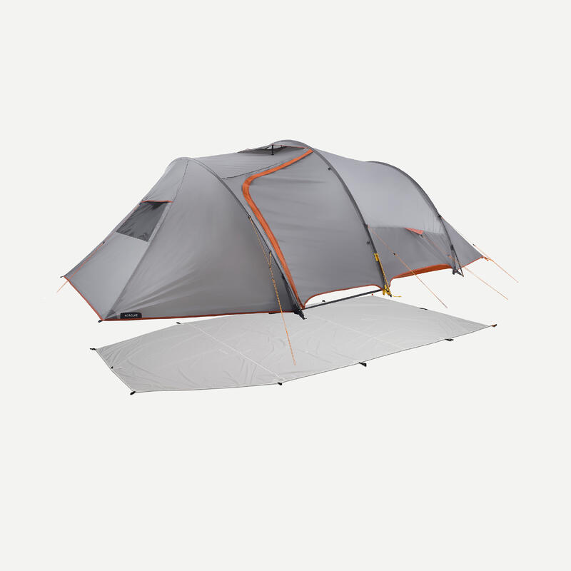 Grondzeil voor 4-persoons tent voor kamperen MT900 undyed