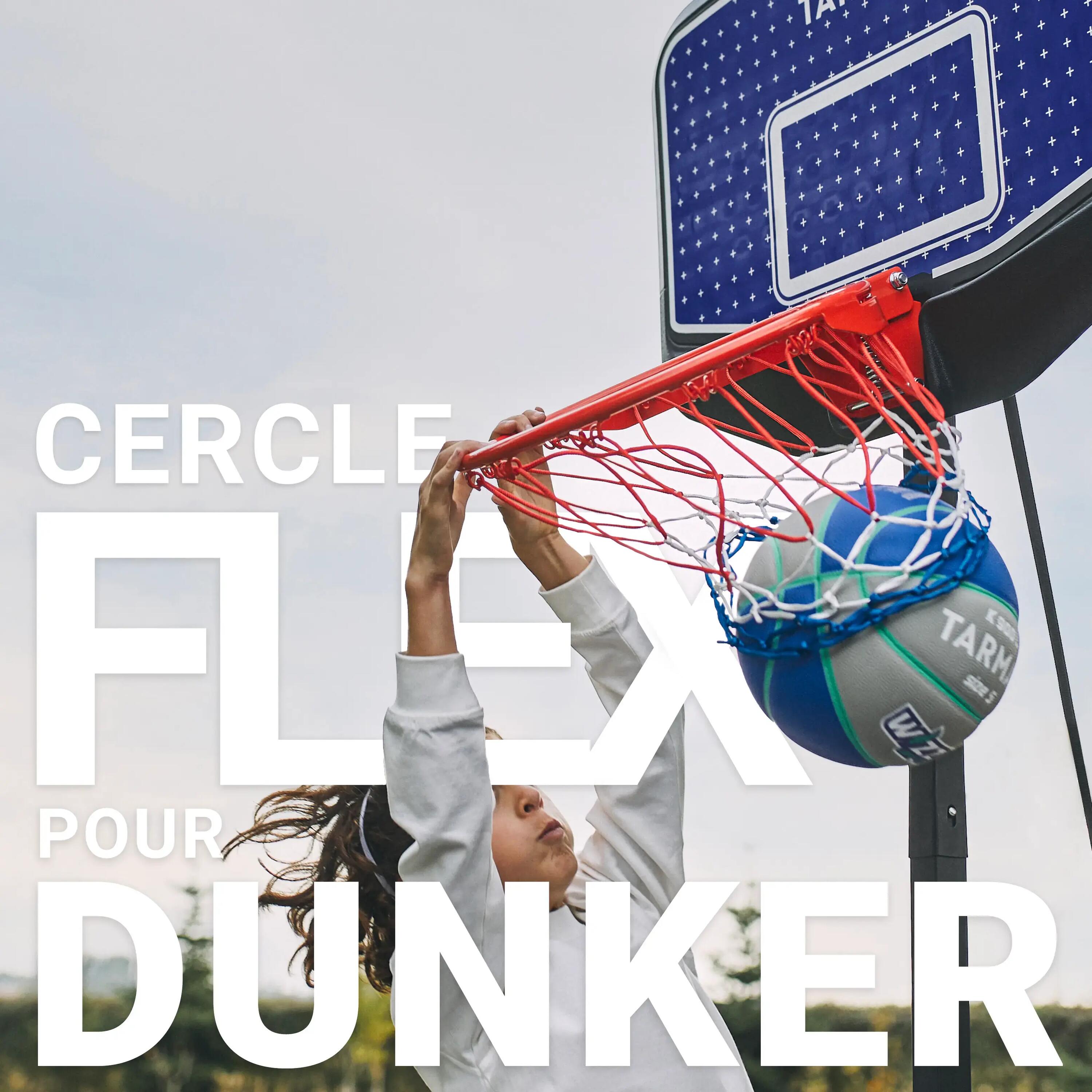 Panier de basket enfant dunk sur pied réglable 1,60m à 2,20m - k900 bleu noir 3/29