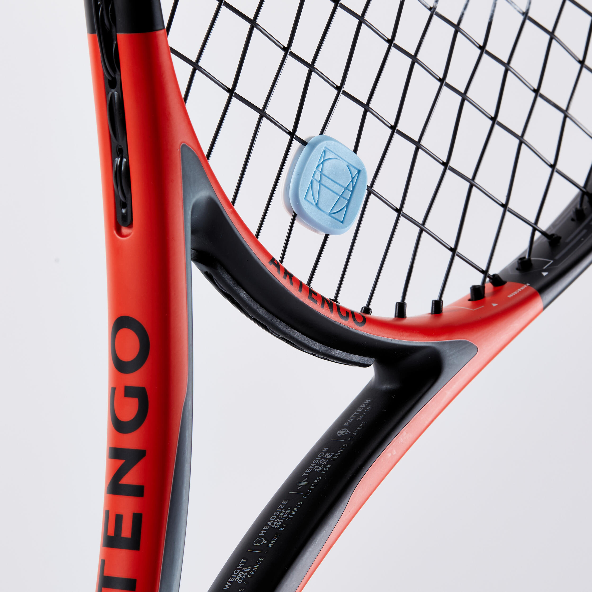 Tennis antivibrator - Square blue white