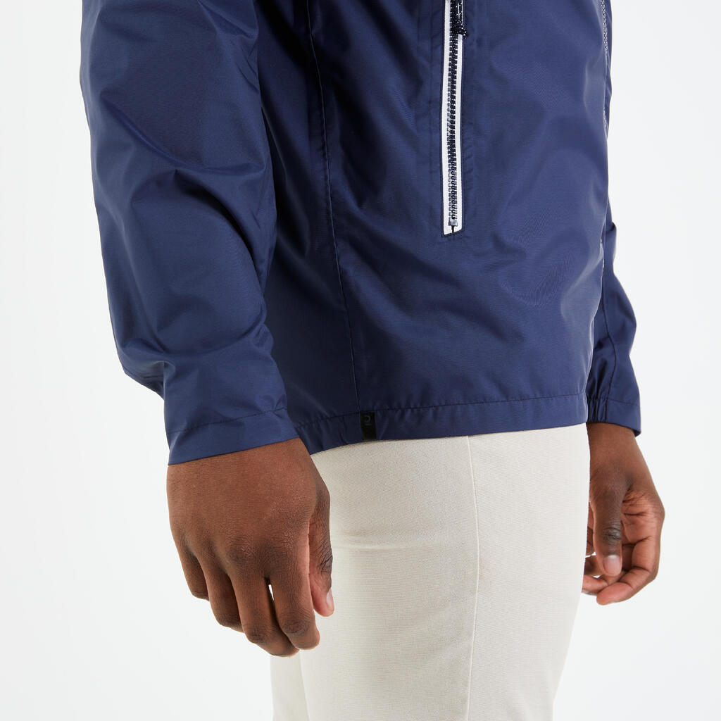 Veste imperméable de voile - veste de pluie coupe vent sailing 100 bleu marine