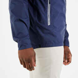 Waterproof sailing jacket - wet-weather windproof jacket SAILING 100 navy blue