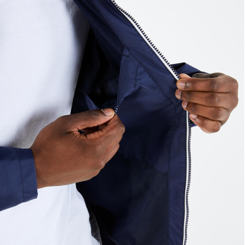 Veste imperméable de voile - veste de pluie coupe vent SAILING 100 Bleu Marine