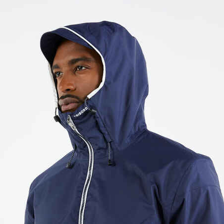 Chubasquero impermeable lluvia vela Hombre Sailing 100 azul marino