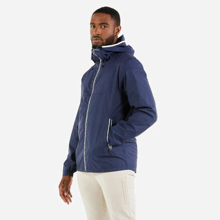 Veste imperméable de voile - veste de pluie coupe vent SAILING 100 Bleu Marine