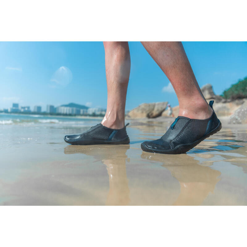 Elastische waterschoenen voor volwassenen Aquashoes 120 zwart
