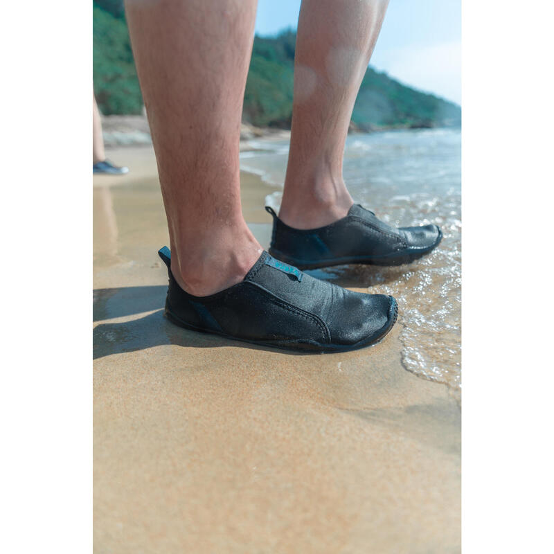 Calçado aquático elástico Aquashoes 120 Adulto Preto