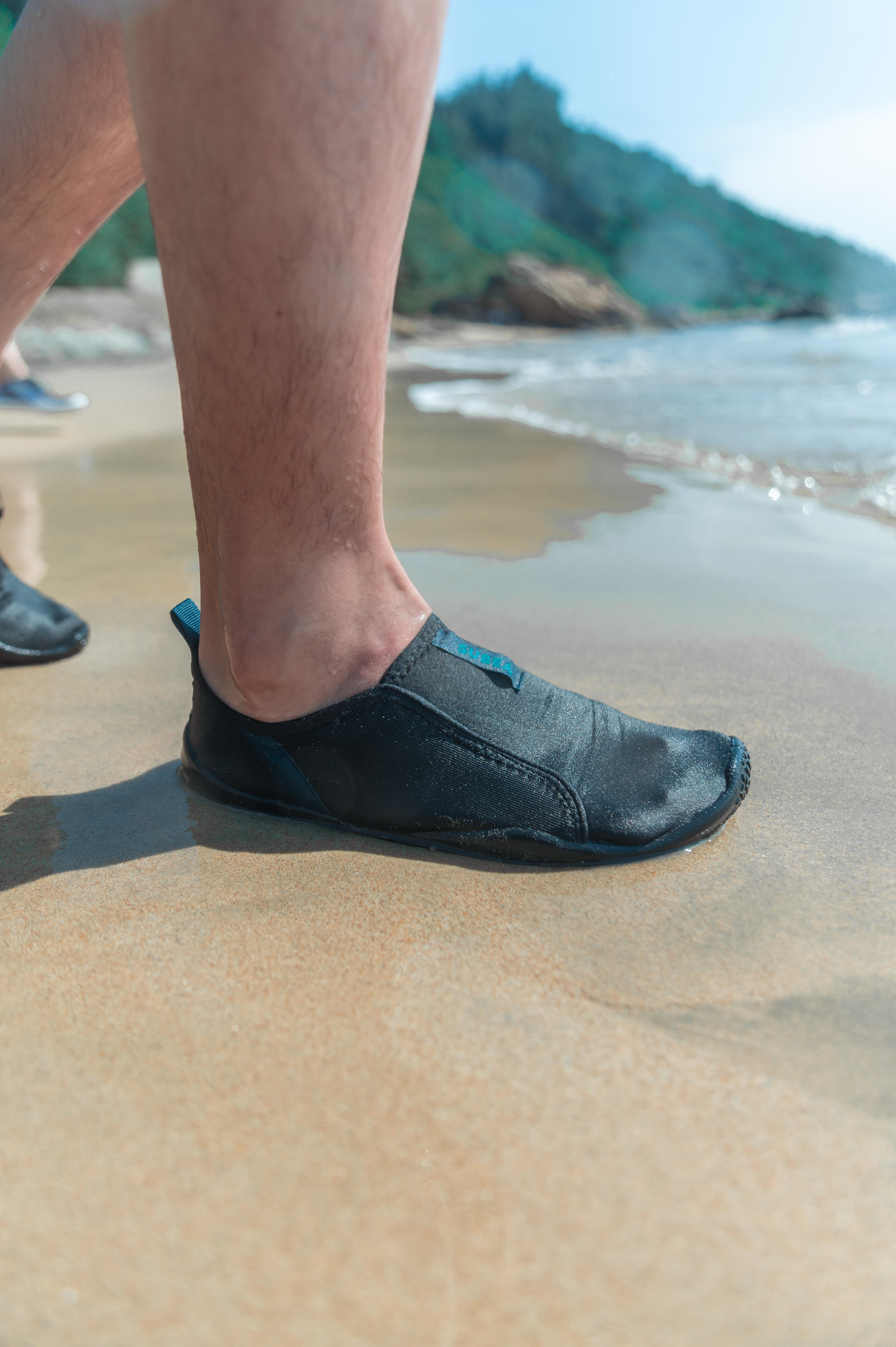 Water Shoes - 120 - black, Dark petrol blue, Mint green - Subea - Decathlon