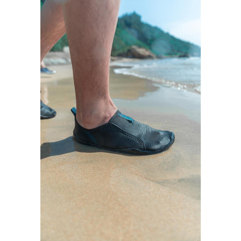 Adult Elasticated Water Shoes Aquashoes 120 - Black