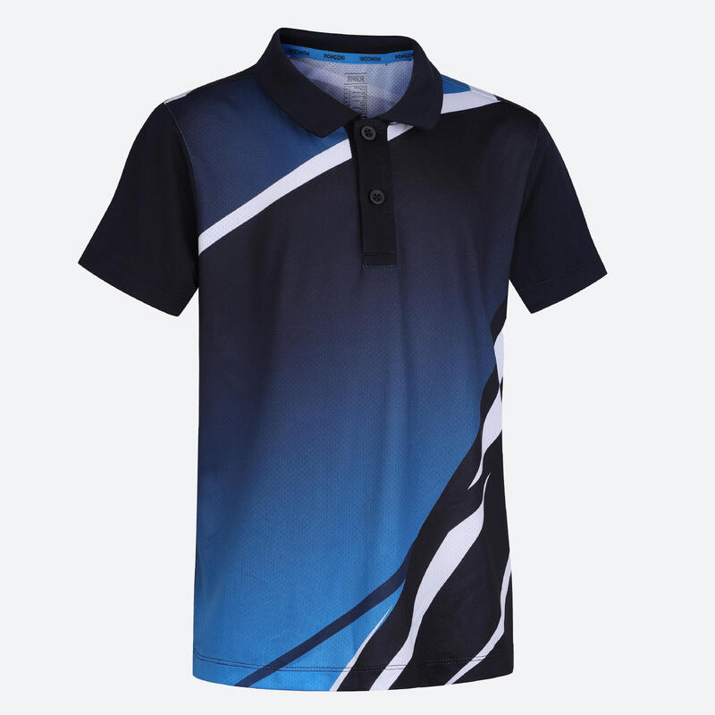 兒童款桌球Polo衫TTP590-藍色