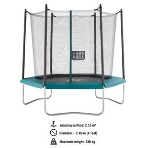 Hexagonal Trampoline with Safety Net 240