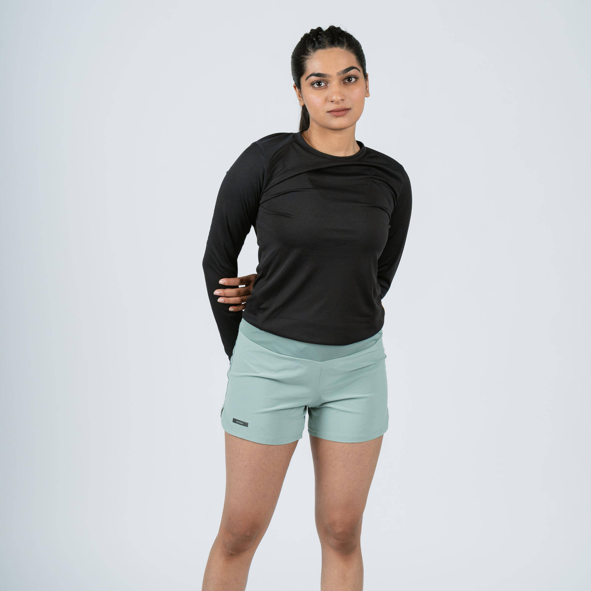 Women Running Shorts Dry - Khaki -  5