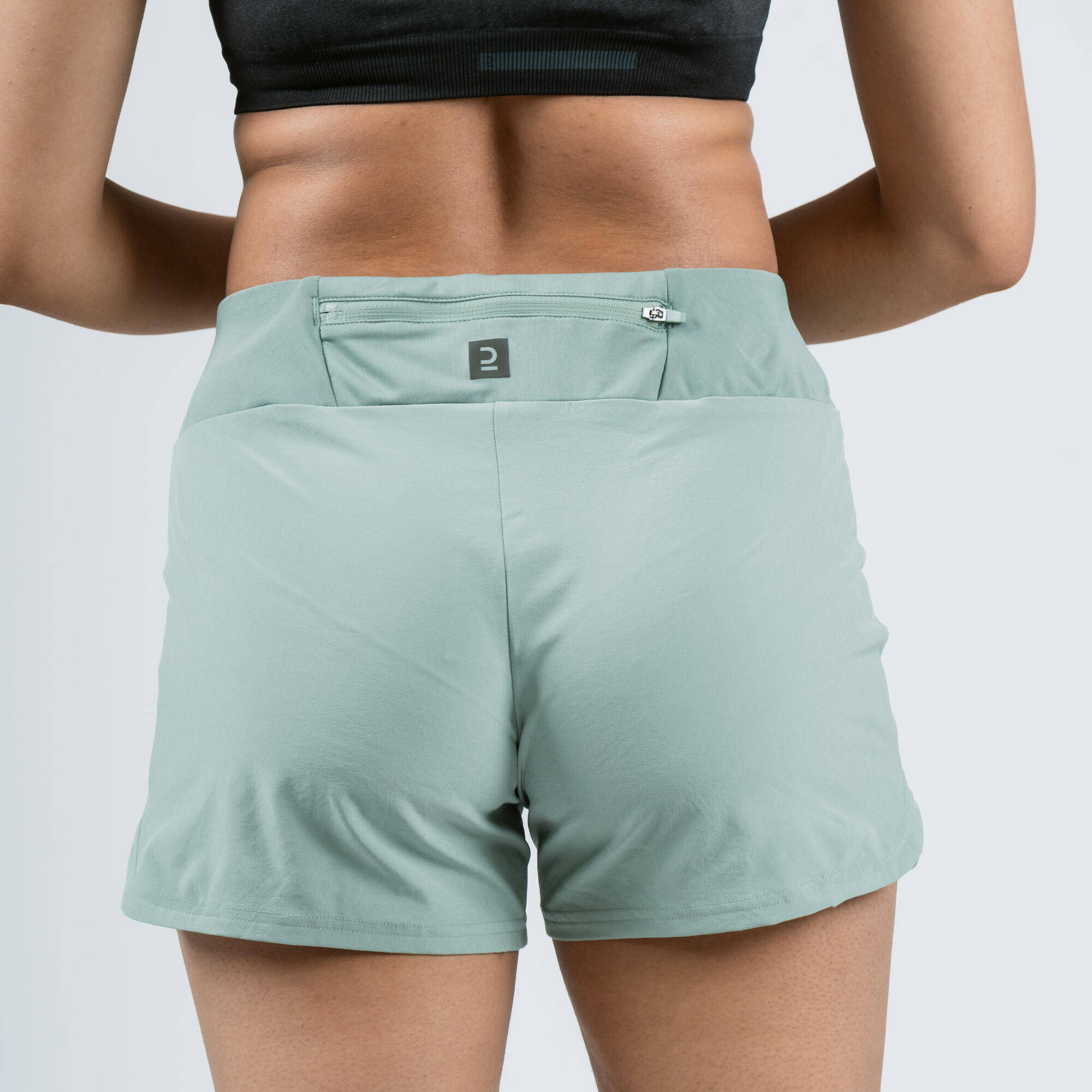 Women Running Shorts Dry - Khaki -  4