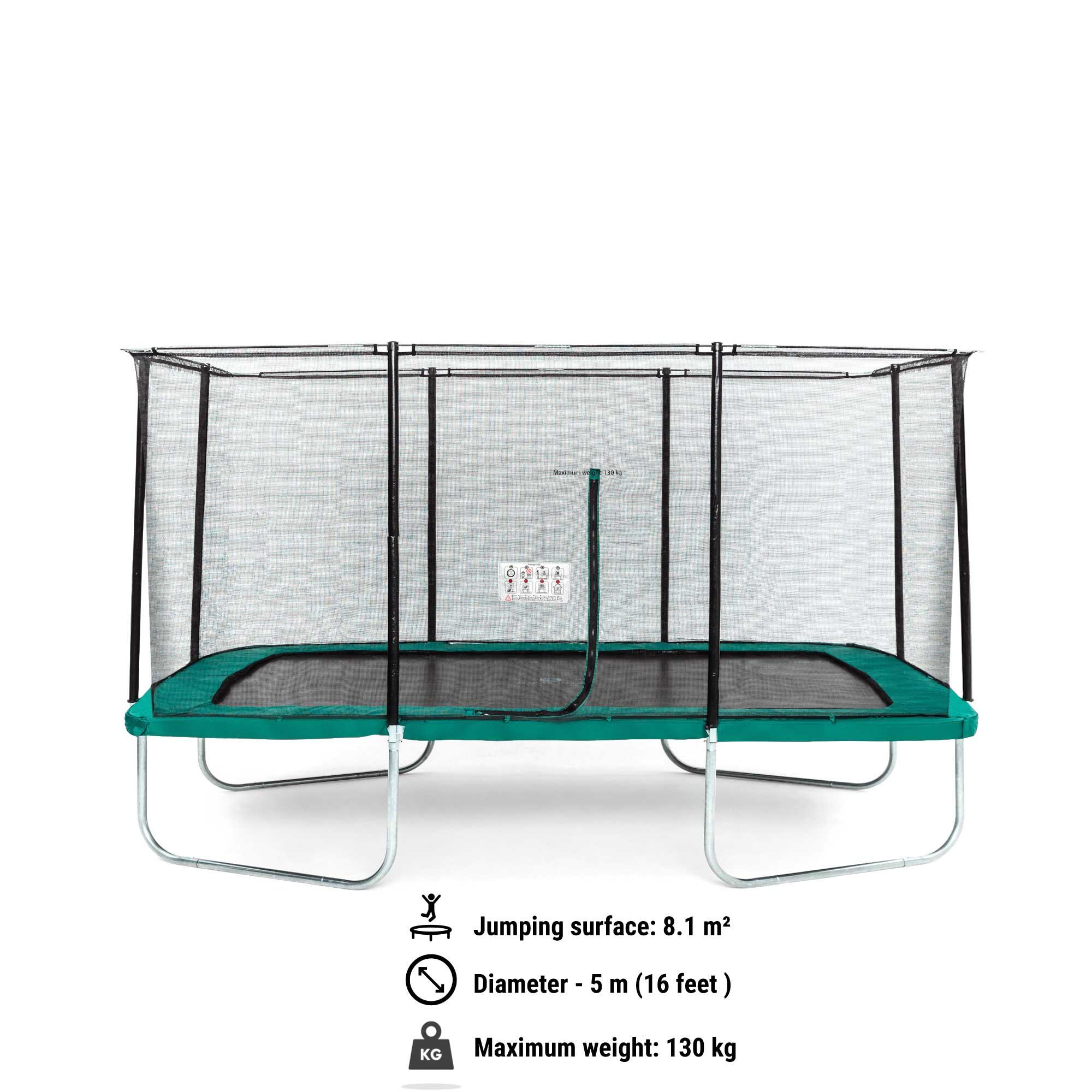 Rectangular Trampoline with Safety Net 520