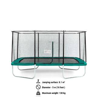 Rectangular Trampoline with Safety Net 520