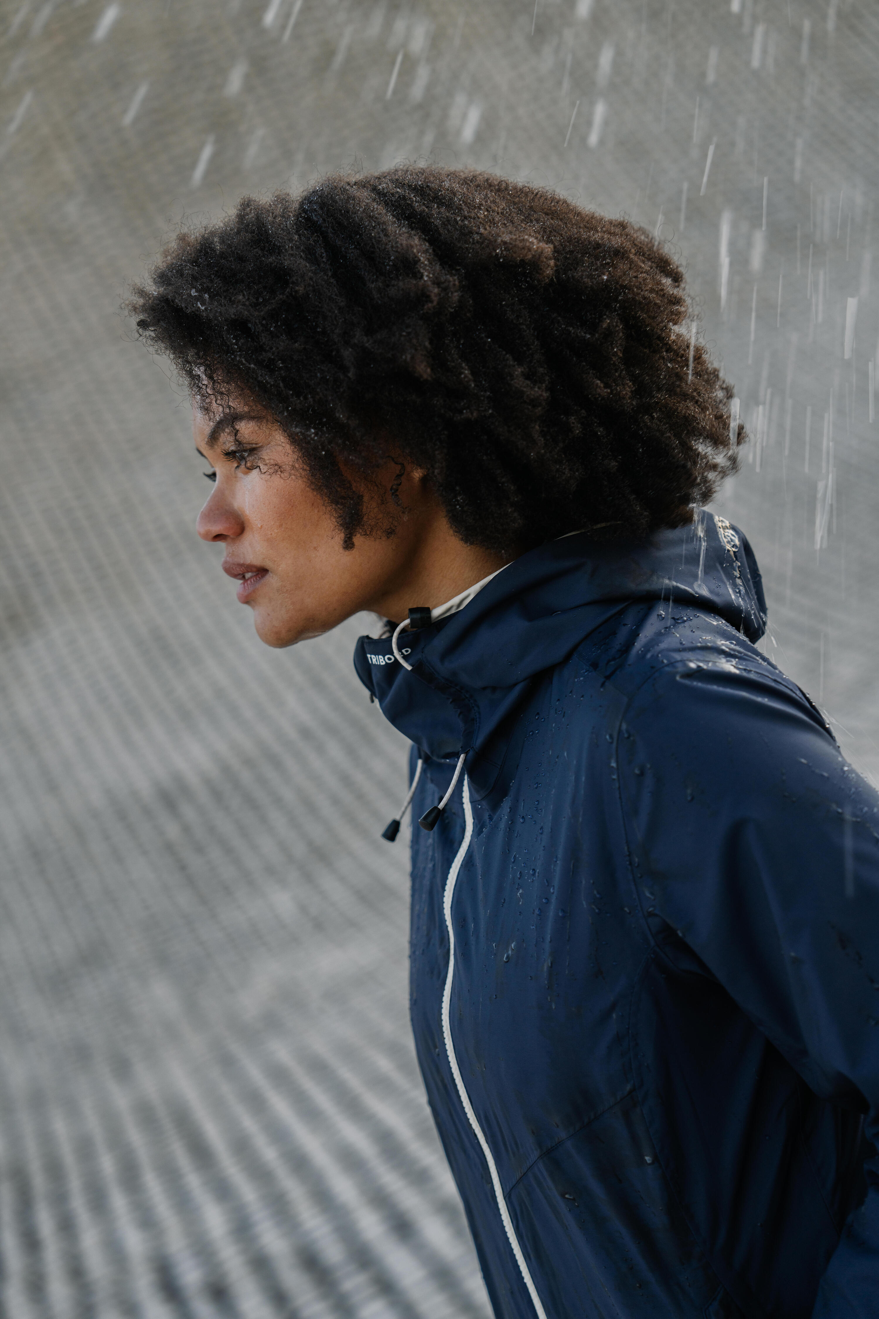 Gebraucht - Regenjacke Segeln Damen wasserdicht winddicht 100 marineblau 47/52