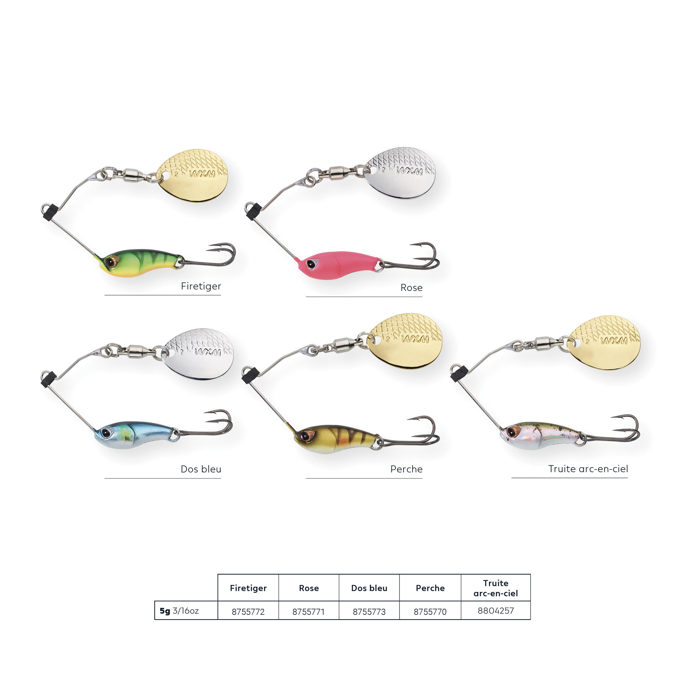 Micro leurre rotatif de pêche à la truite – Spino MCO 5 g AEC - CAPERLAN