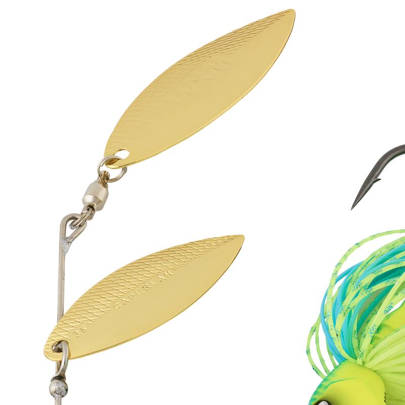 SPINNERBAIT SPINO PK 14 G BLAUW CHARTREUSE