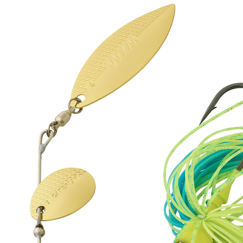 Nástraha spinnerbait Spino 10,5 g modrá/žltozelená