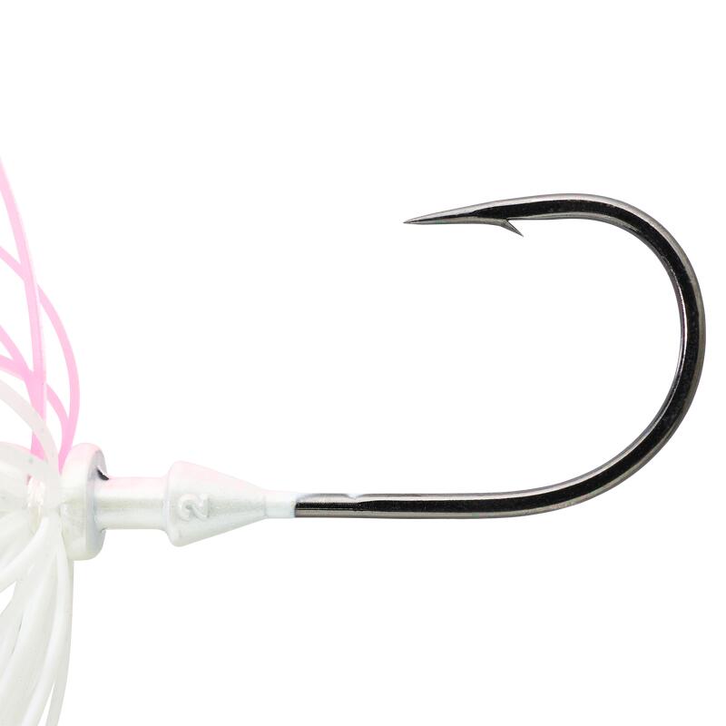 Spinnerbait SPINO CPT 7 g wit roze