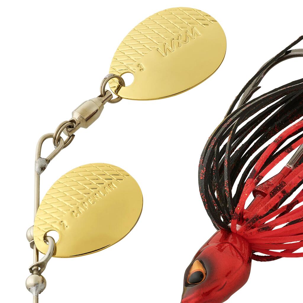 Nástraha spinnerbait Spino CPT 7 g modrá/žltozelená