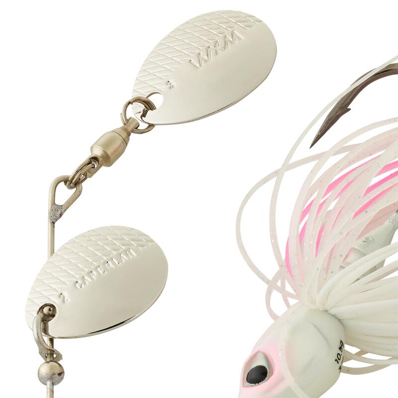 Nástraha spinnerbait Spino CPT 10,5 g bílo-růžová