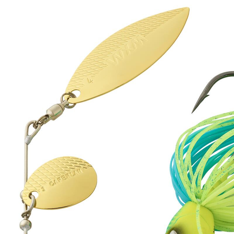 AMOSTRA SPINNERBAIT SPINO 14 G AZUL CHARTREUSE