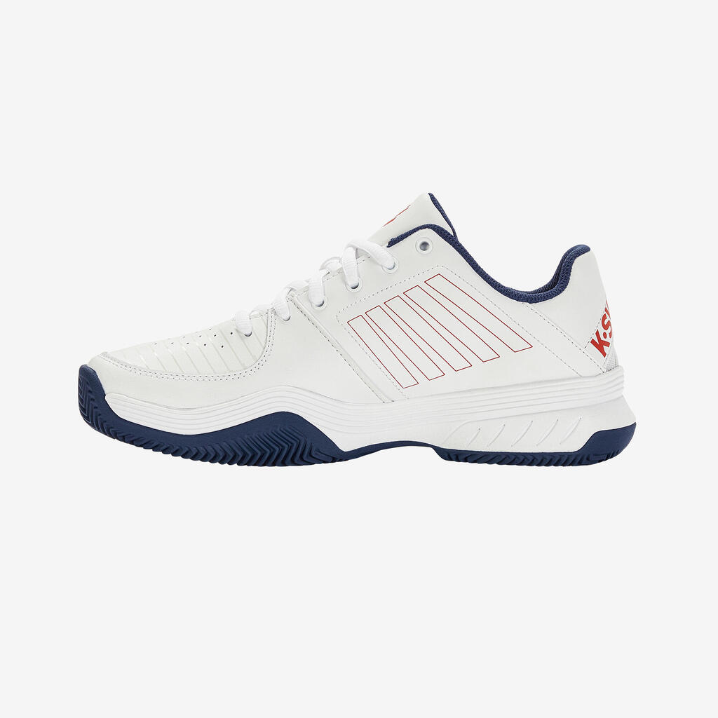 Pánska tenisová obuv Court Express na antuku bielo-modrá