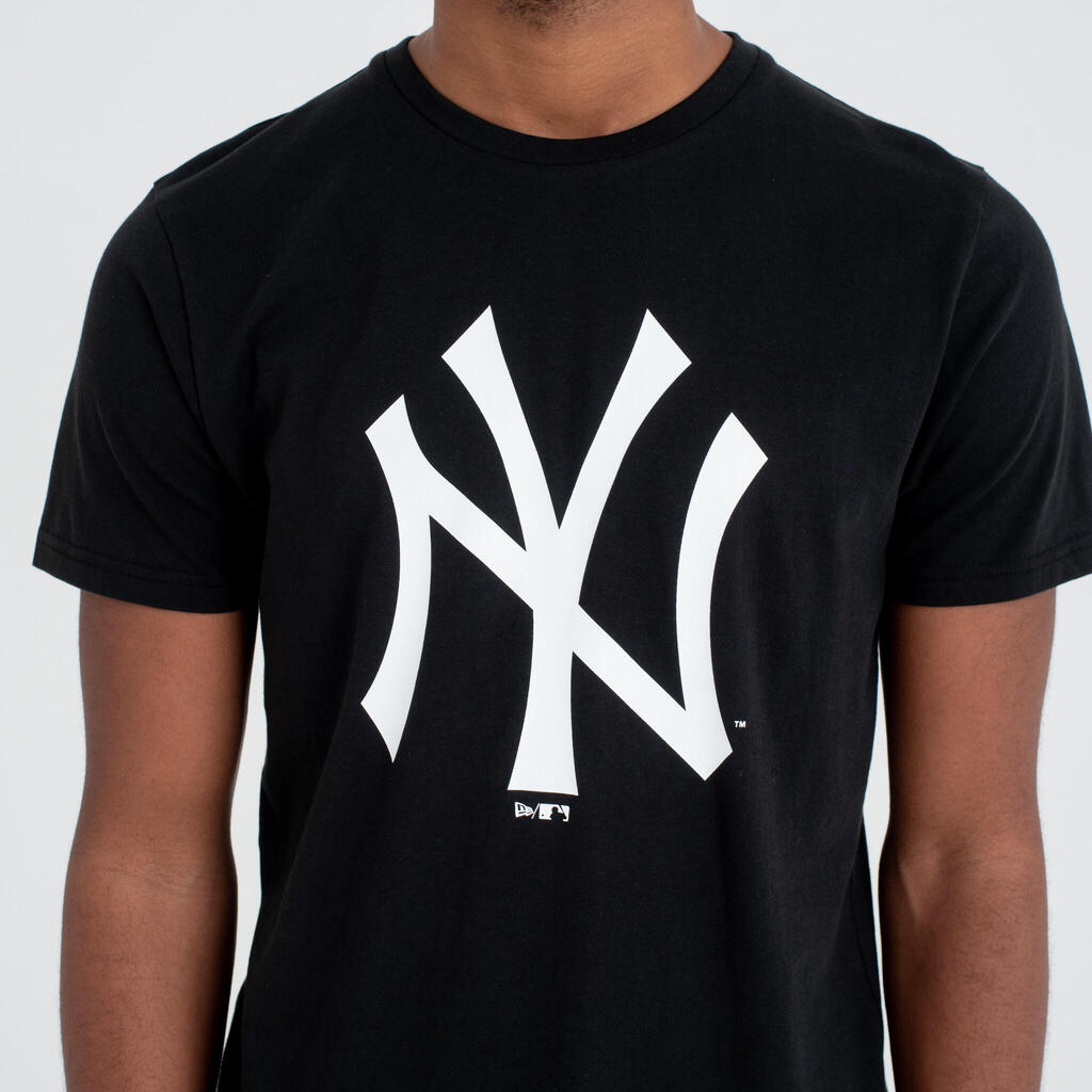 Men's/Women's Short-Sleeved Baseball T-Shirt New York Yankees - Black