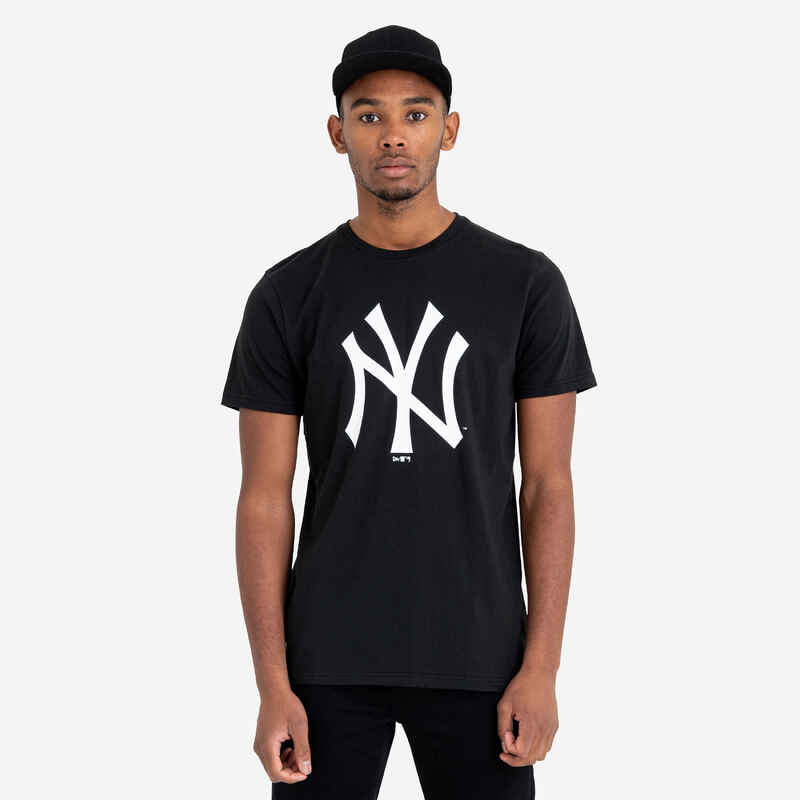 Men's/Women's Short-Sleeved Baseball T-Shirt New York Yankees - Black -  Decathlon