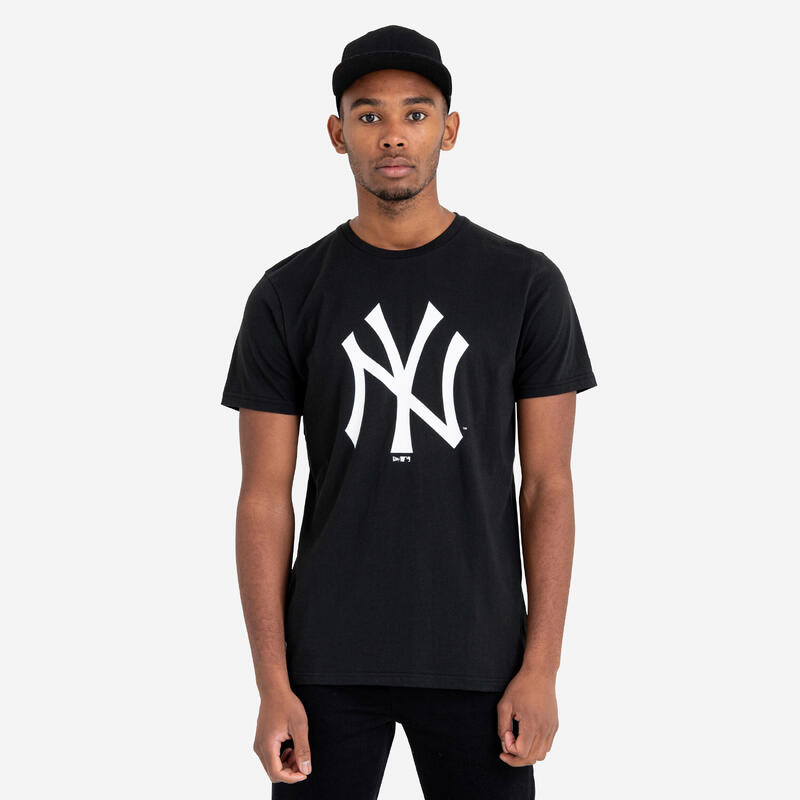 T-shirt de Basebol Adulto New York Yankees Preto