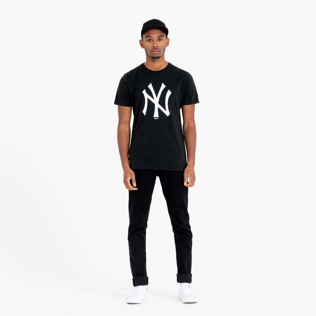 Men's/Women's Short-Sleeved Baseball T-Shirt New York Yankees - Black