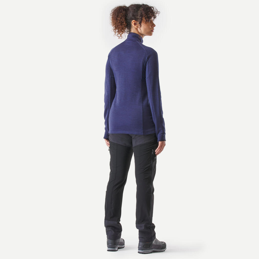 Women's Merino Wool Long-Sleeved Trekking T-Shirt - MT900