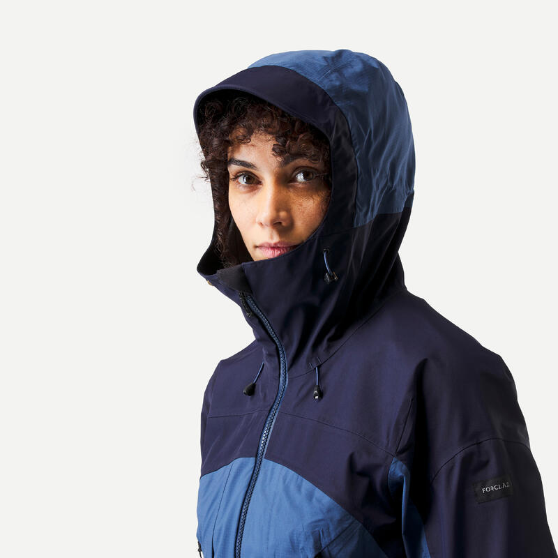 Regenjacke Damen 20.000 mm Wassersäule versiegelte Nähte Trekking - MT500